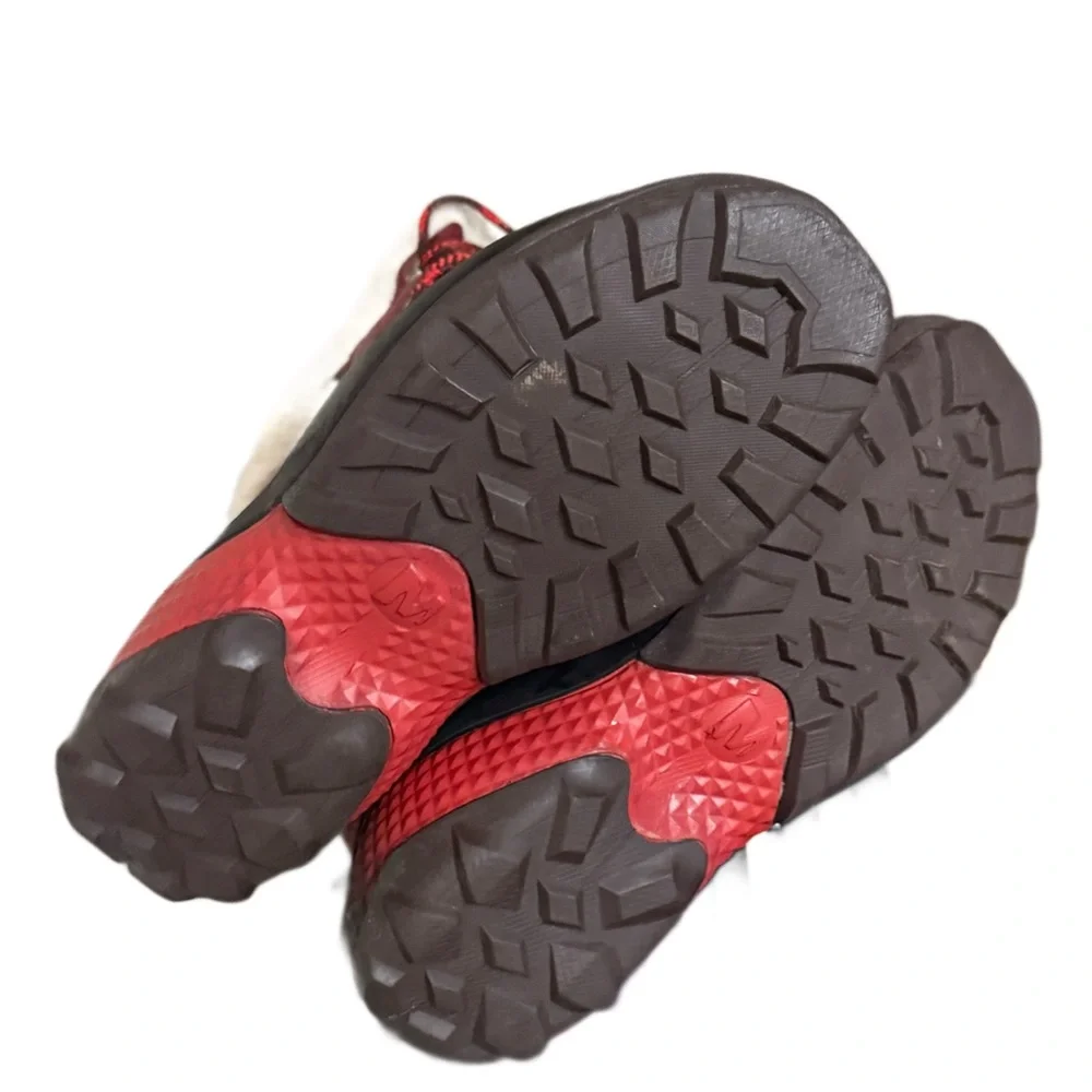 Authentic MERRELL Women's Red and Black Fur-Lined Boots - Picture 5 of 9